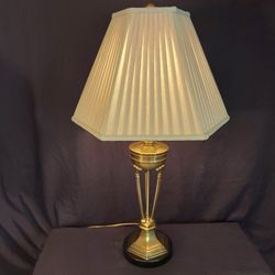 Bill Blass Studio Brass Table Lamp - Signed Bill Blass.