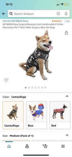 Surgical Recover Suit For M Dogs 