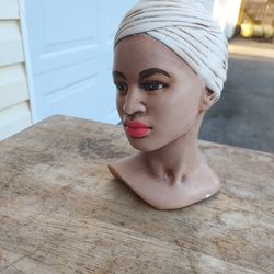 Vintage Marwal mcm ceramic bust