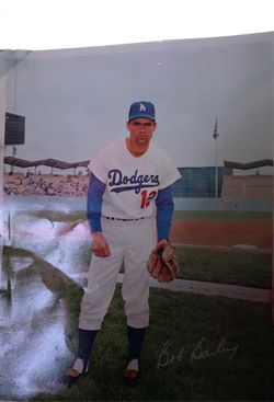 LA Dodgers Bob Bailey #12 signed