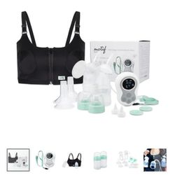 Motif Duo Electric Breast Pump with Hands-Free Pumping Bra