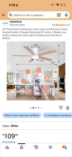 Ceiling Fan - NEW In Box!