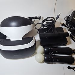 PlayStation VR Bundle with Move Controllers, Camera & Cables – Complete Set