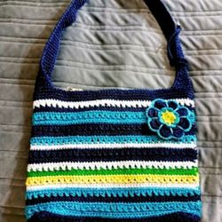 NEW THE SAK crochet Flower Pin Bag