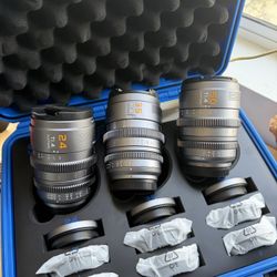 Sirui Vision Prime Cinema Lens Set T1.4 (24mm,35mm,50mm)(RF, L, Z, and E mount)