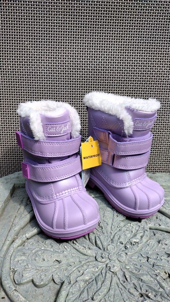 New Cat Jack Boots Purple Baby Size 5