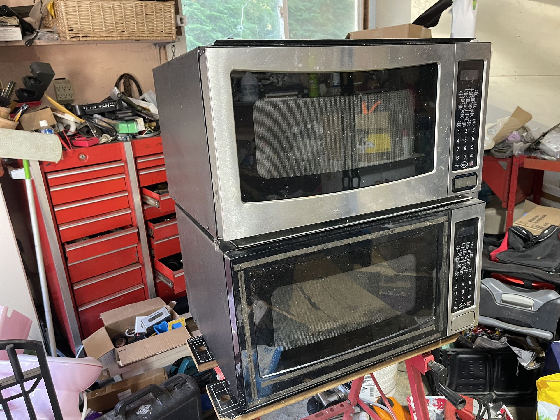 Microwave And Gas Stovetop