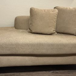 Beige Chaise Lounge
