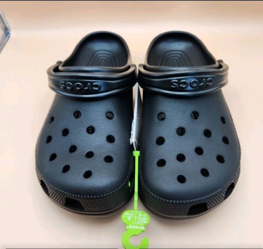 Crocs unisex-adult classic clogs (Black) Size 11m
