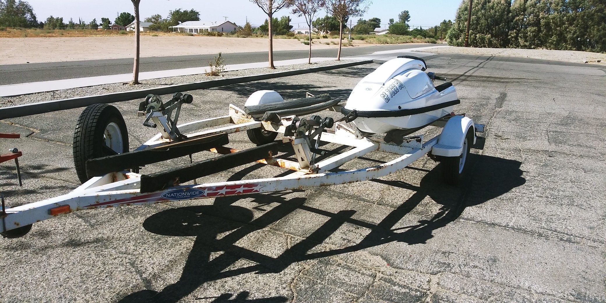 Custom built 3 jetski trailer