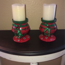 Christmas Candle Holders