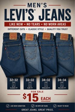 Men’s Levi jeans
