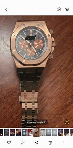 Rose gold watch