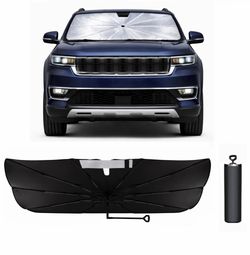 BONULI Car Windshield Sun Shade Umbrella For Jeep Wagoneer 2022-2026