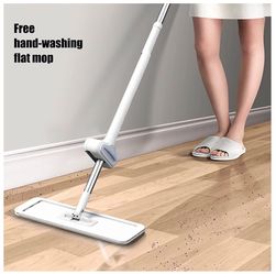 Mop Flat Flat Mop Household Lazy Accessory Cleaner for Wooden Floor Product Kit Supply Floor Cleaners