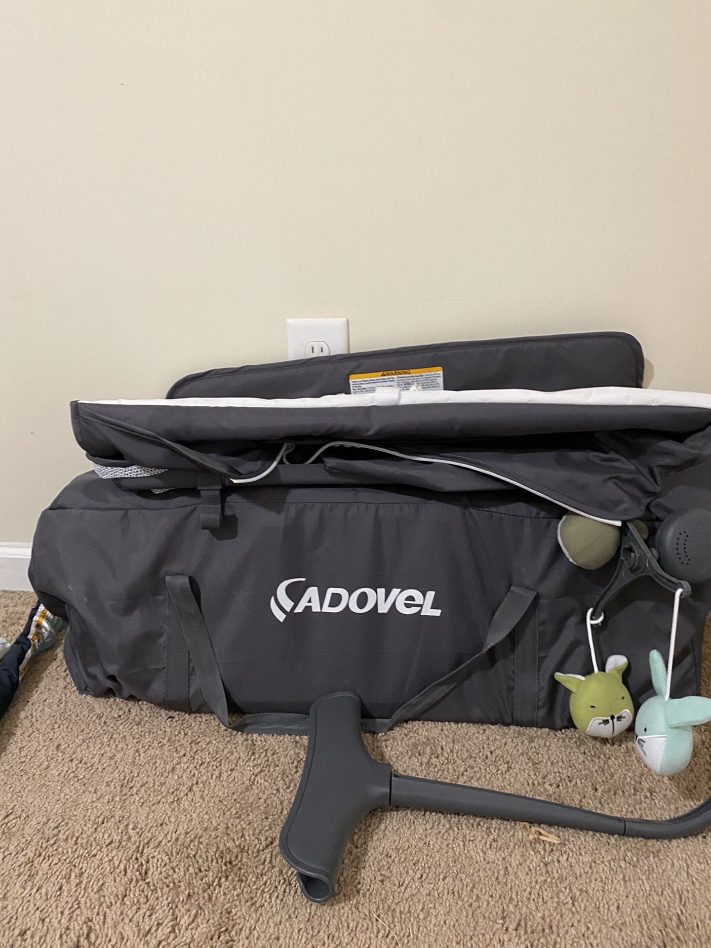 Adovel Pack N Play Bassinet With Changing Table