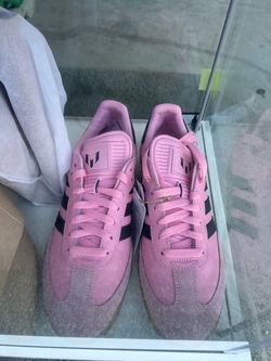 Adidas Messi Samba Pink Low-Top Sneakers