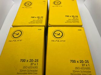 Sunlite Bike Tubes 700c 20-25 / 27” x 1 Schrader (4-Pack)
