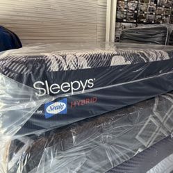 New Queen Sealy Hybrid Mattress 