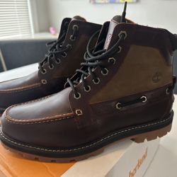 Timberland Men's Britton Road 7-Eye Moc Toe Oxford Boots Size 10
