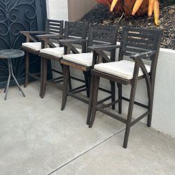 Bar Stools And Side Table