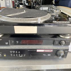 TURN TABLE AND RECEIVER