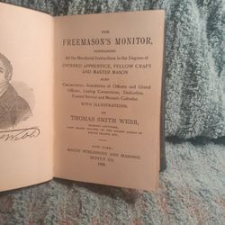 Dated 1902 The Freemason's Monitor By Thomas Webb. Masonic Illustrations  