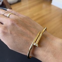 Gold Plated Bangle 