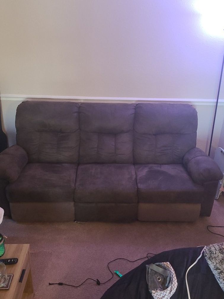 Free Couch Dual Recliner