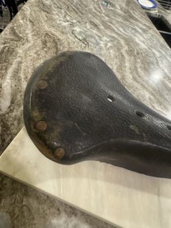 Vintage Leather Bike Saddle Wrights Bike Seat