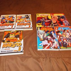 Naruto & My Hero Academia Manga Books