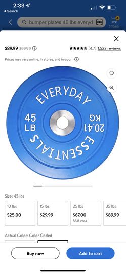 Olympic Bumper Plates (Color Coded)