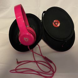 Beats Solo2 Wired On-Ear Headphone - Hot Pink