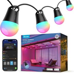 Govee Smart Outdoor String Lights 2, 96ft RGBIC Outdoor Lights Retails $154