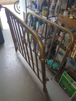 Antique brass headboard and footboard (no side rails)