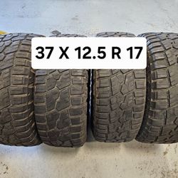 37 X 12.5 R 17 LT (4) TIRES RBP REPULSOR RT 