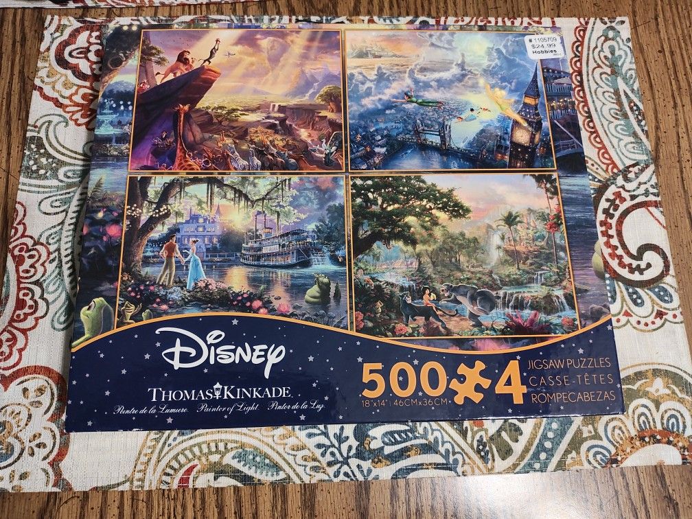 Disney Puzzle ( 4 Pack)