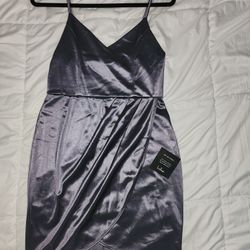 2 NEW Slate Blue Bodycon Short Dresses