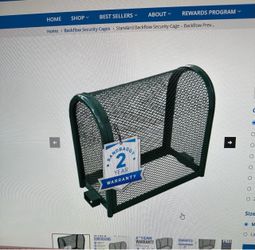 Standard backflow security cage