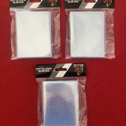 x300 Clear Matte Trading Card Sleeves 