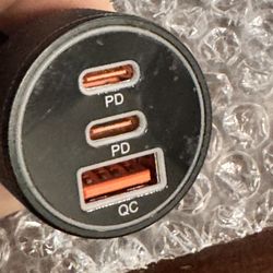 Car Charger. 3 Ports Fast Charging New