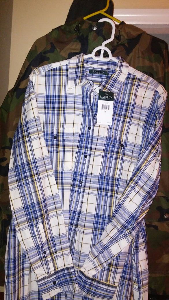 Lauren by Ralph Lauren plaid shirt