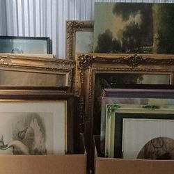 Items $10 and up May consider dividing Vintage Art Collection + 150 pieces of Jewelry 45 year Estate Sale Collection Antiques Furniture Beer Signs spo