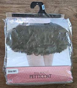Full Black Petticoat Child M/L