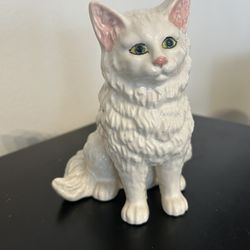 Porcelain White Persian Cat 