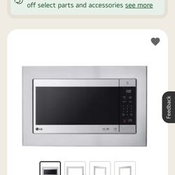 LG 30” Stainless Steel Microwave Trim Kit Unused