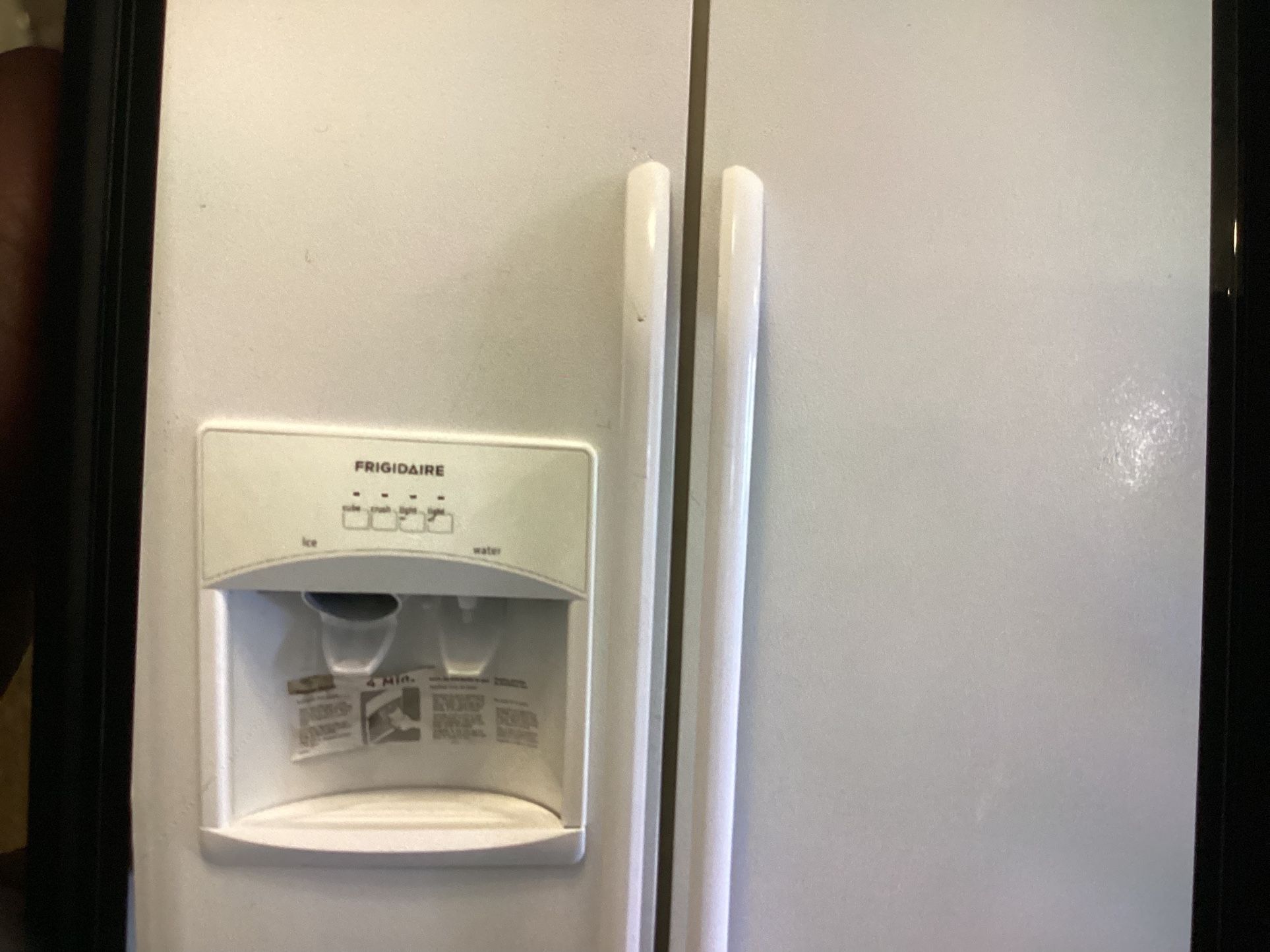 Double Doors Refrigerator With Ice And Water Disposal In Good Working Condition Asking $450.
