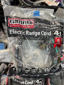 Electric 4ft Range Cord 4 Wire 50 AMP 125/250 Volt
