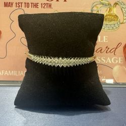 Diamond Gold Bangle Bracelet