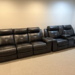 Faux Leather Sofa 🛋️ 